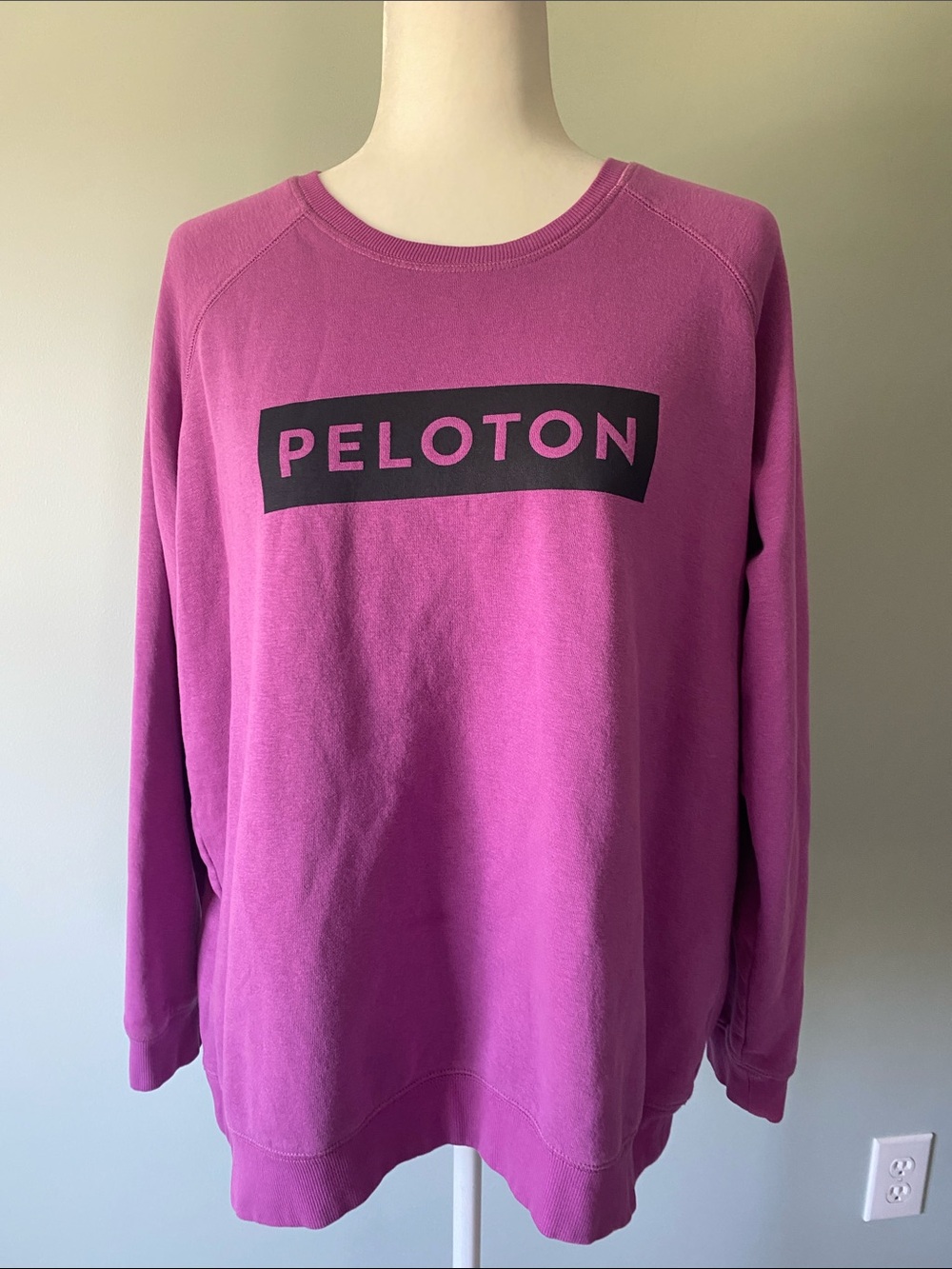 Peloton Magenta Pullover with Black Logo